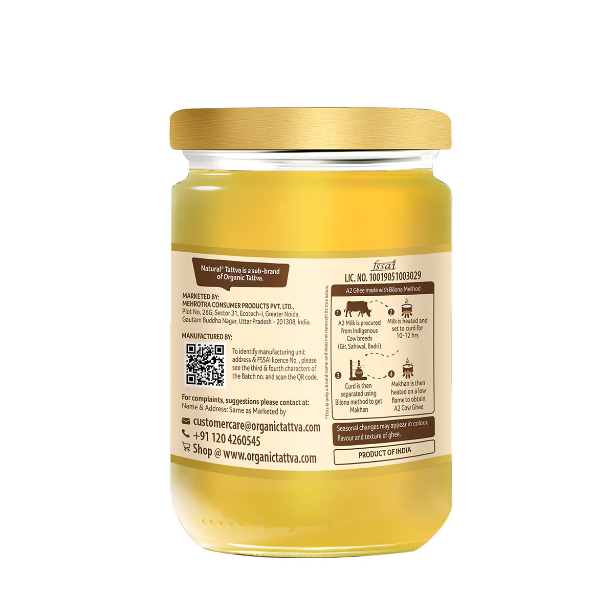 Natural Tattva A2 Cow Ghee - 1L - Image 5