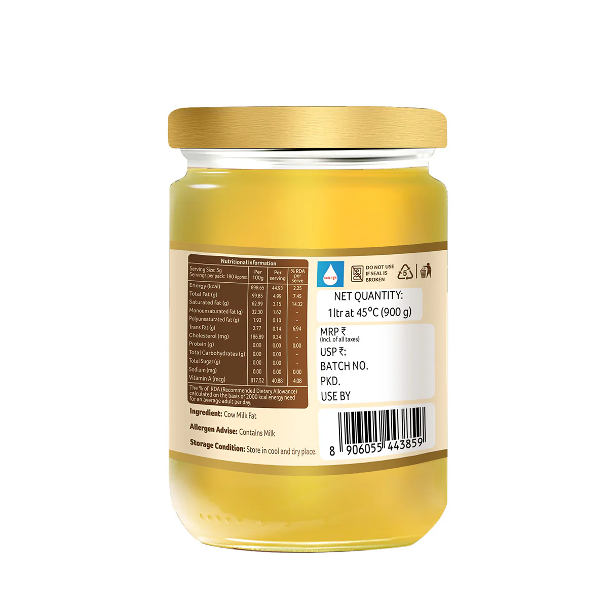 Natural Tattva A2 Cow Ghee - 1L - Image 6