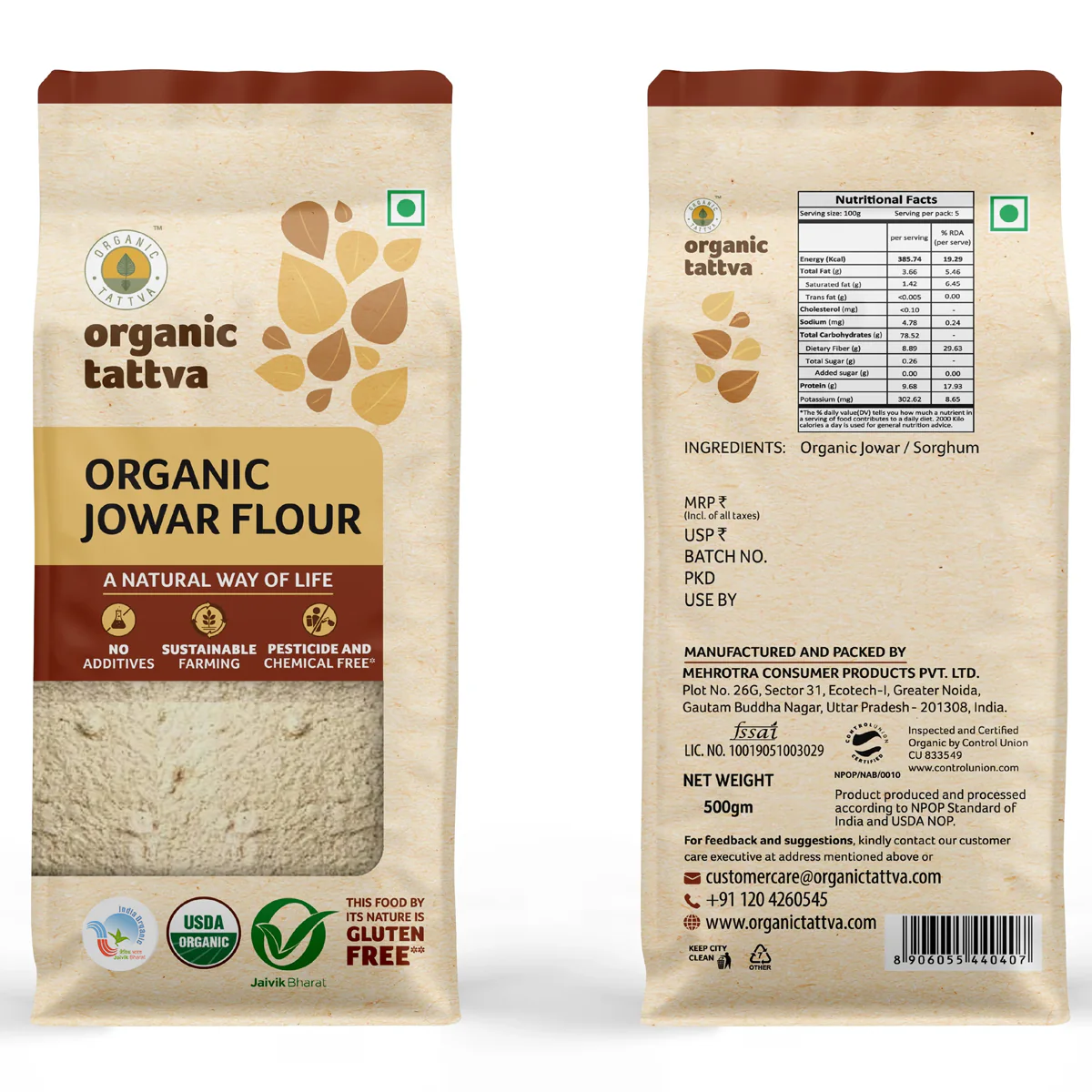 Gluten Free Combo - Ragi flour, Bajra flour, Jowar flour, Maize flour - Image 3