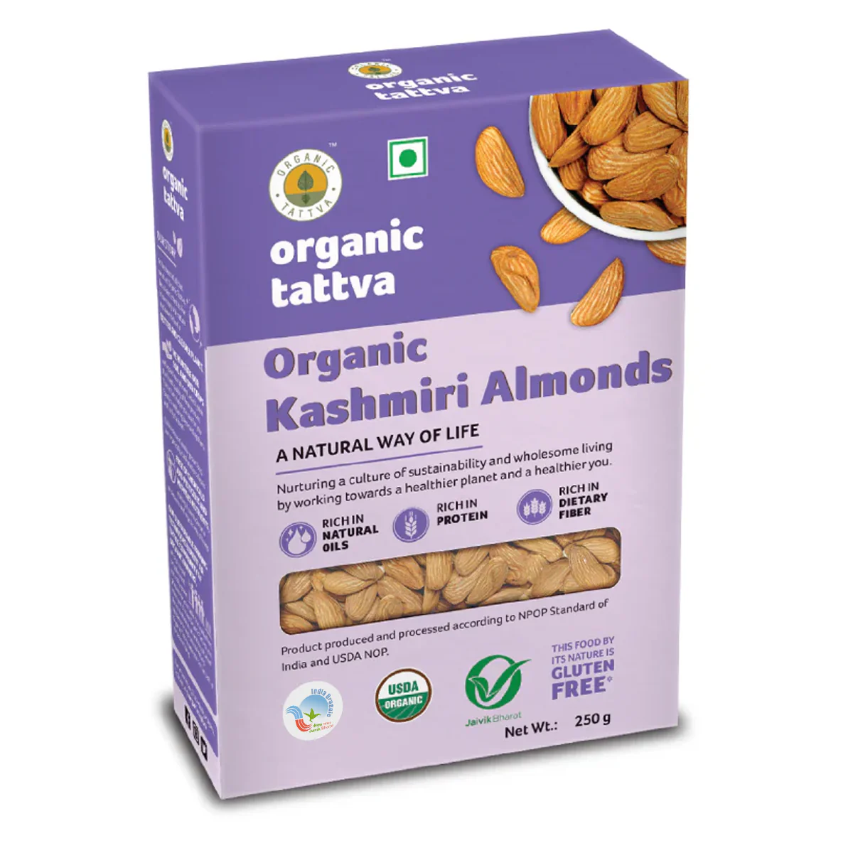 Mithai Master Pack - A2 Cow Ghee – 500ml, Organic Almonds – 250gx2, Suji – 1kg & Makhana – 200g - Image 3