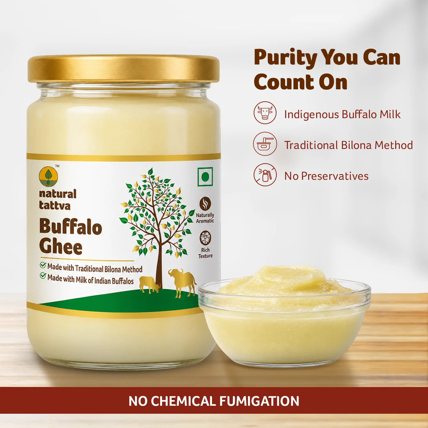 Natural Tattva Buffalo Ghee