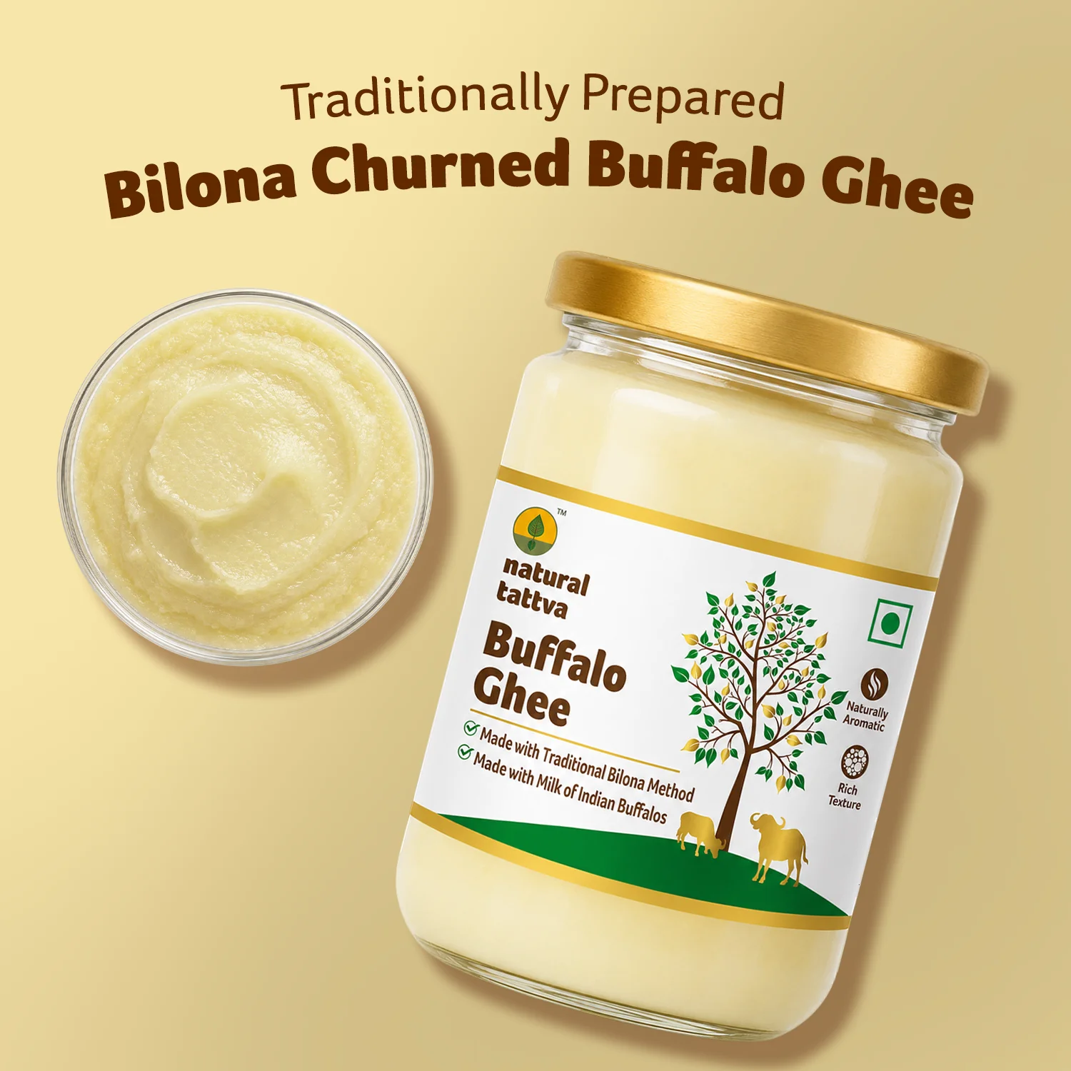 Natural Tattva Buffalo Ghee - Image 2