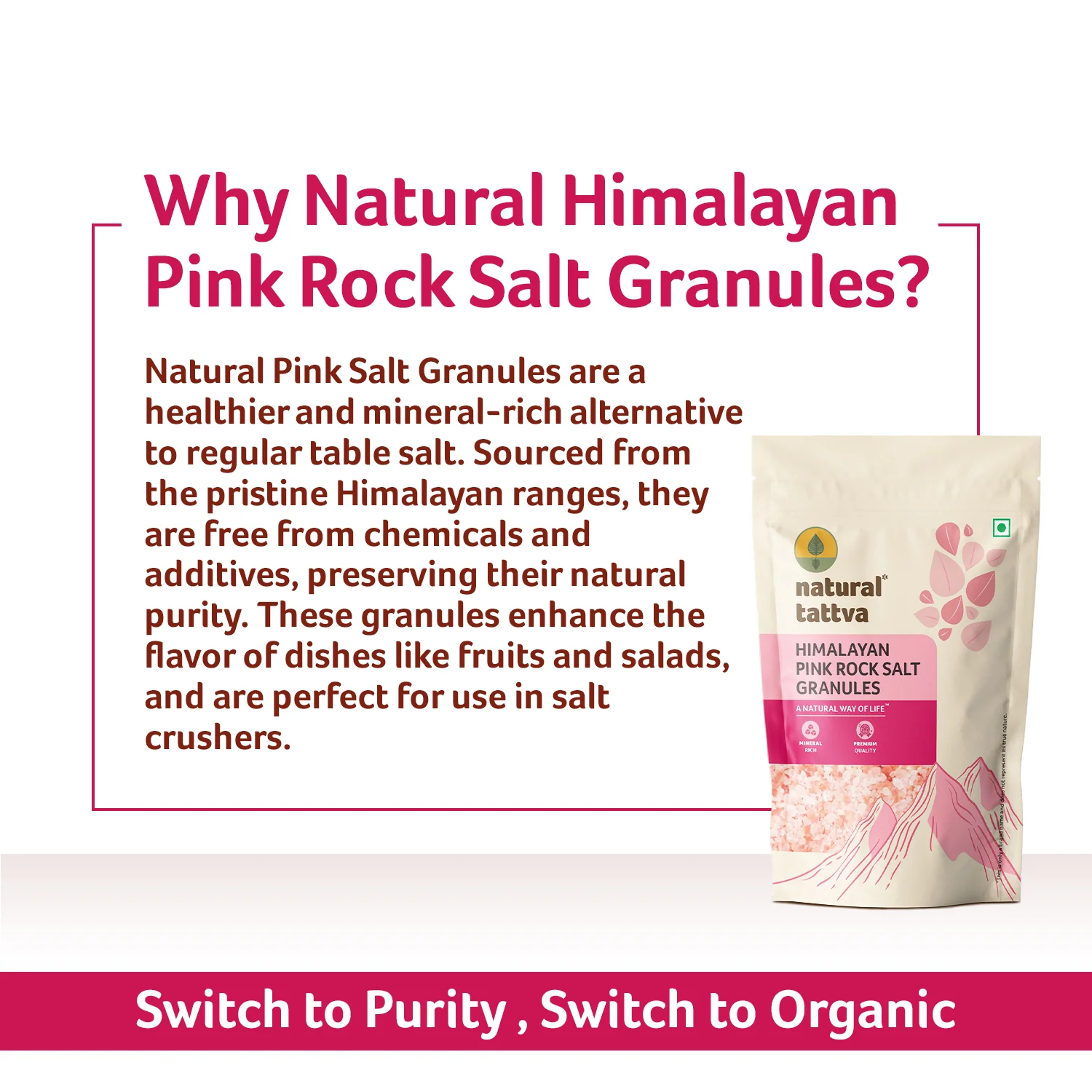 NATURAL TATTVA Himalayan Pink Salt Granules - Image 5
