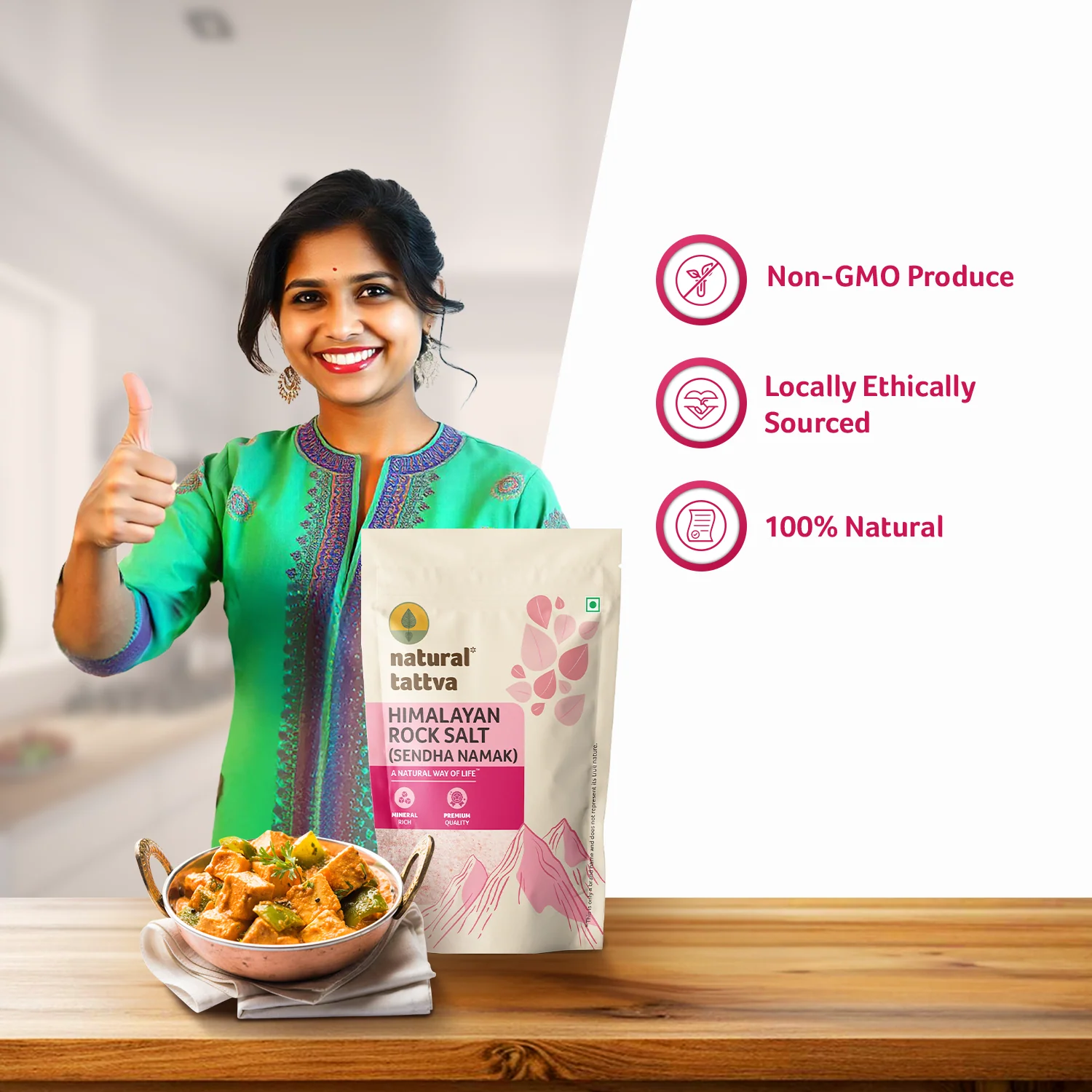 NATURAL TATTVA Himalayan Rock Salt (Sendha Namak) - Image 3