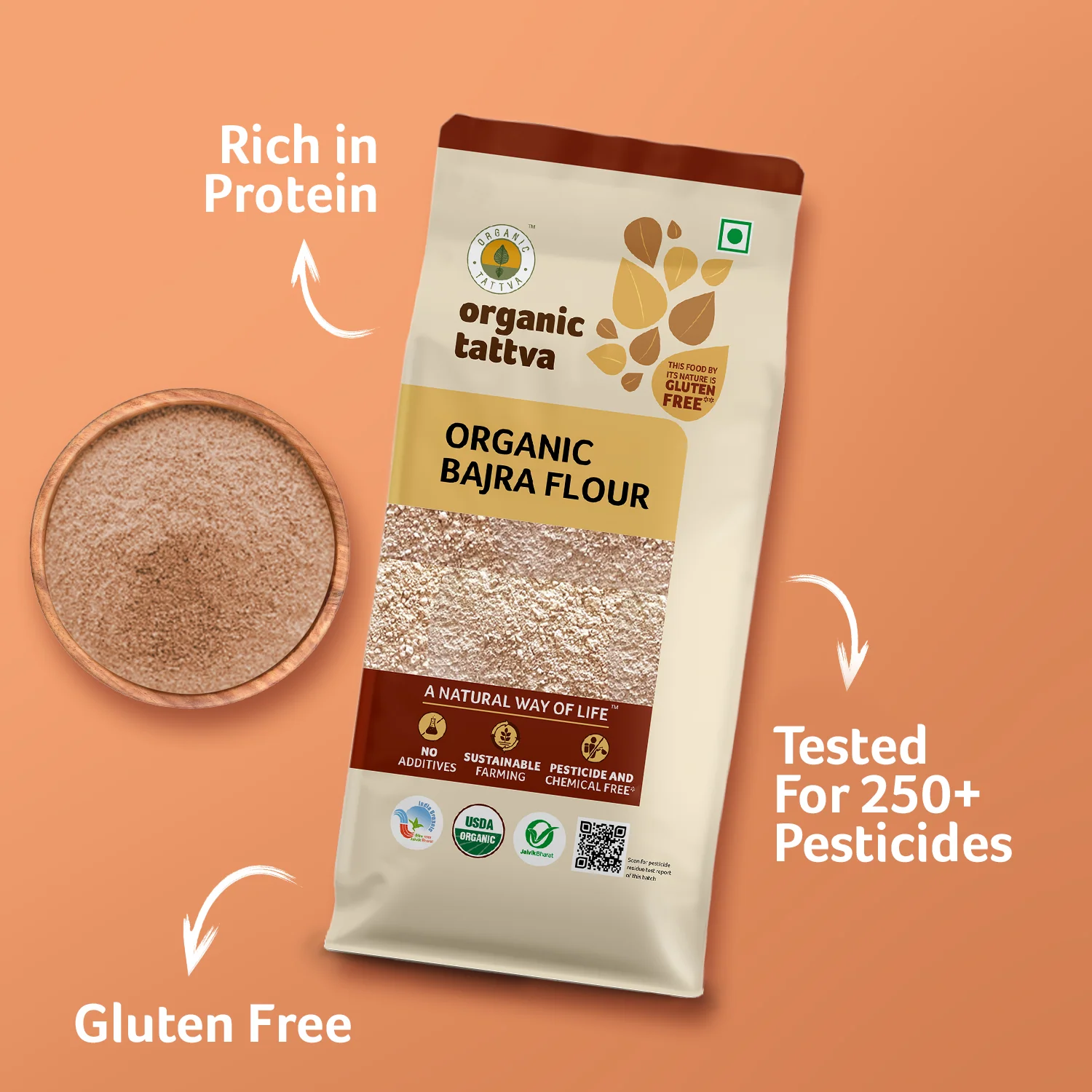 Organic Bajra Flour - Image 2