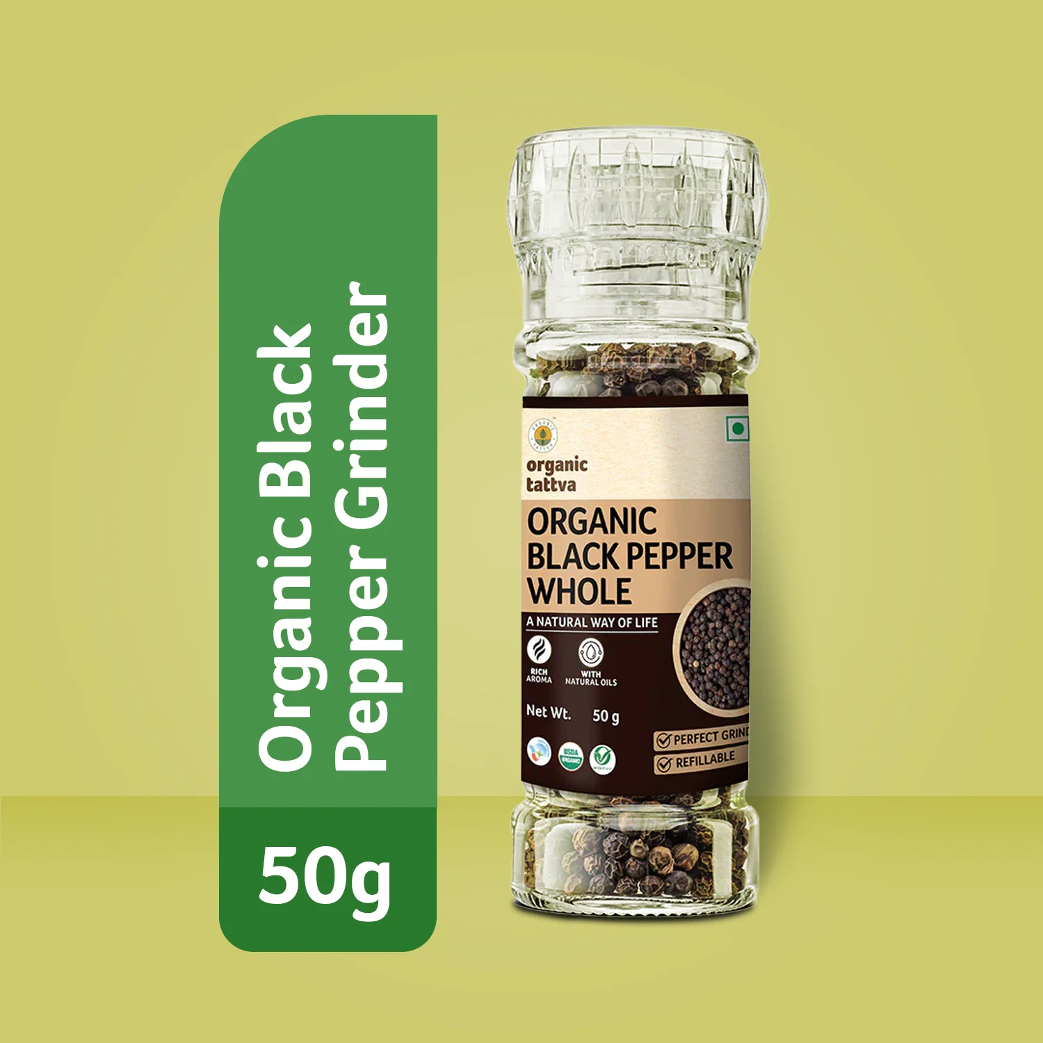 Organic Black Pepper Grinder - Image 4