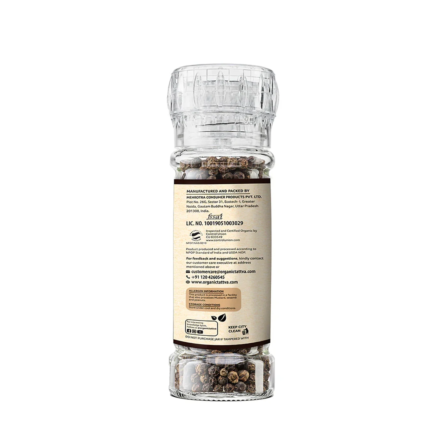 Organic Black Pepper Grinder - Image 9
