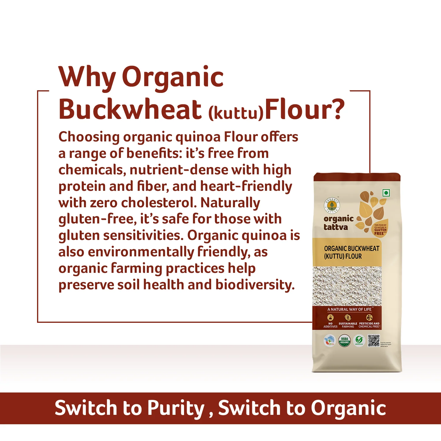 Organic Buckwheat (Kuttu) Flour - Image 7