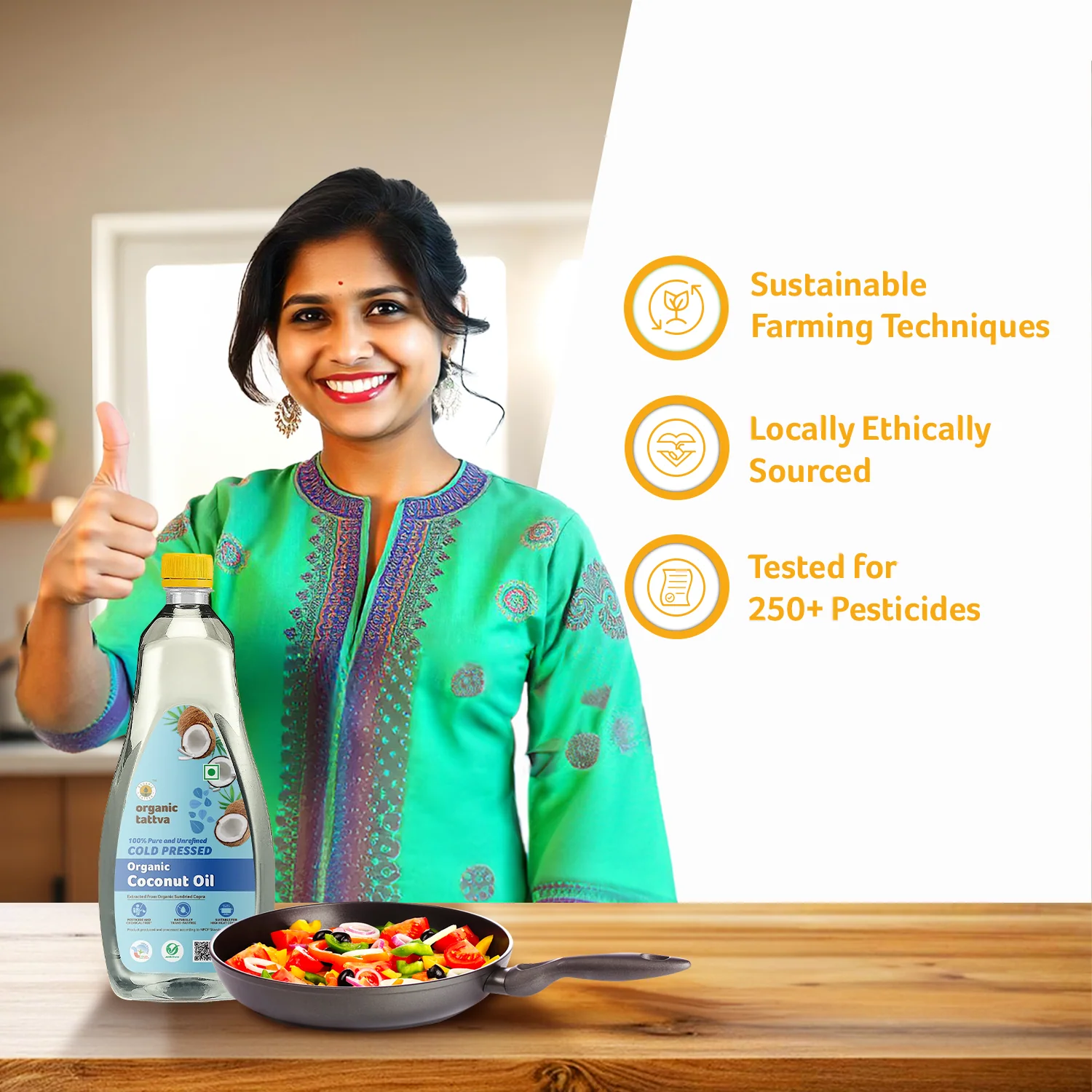 Organic Cold Pressed Coconut Oil - Image 3