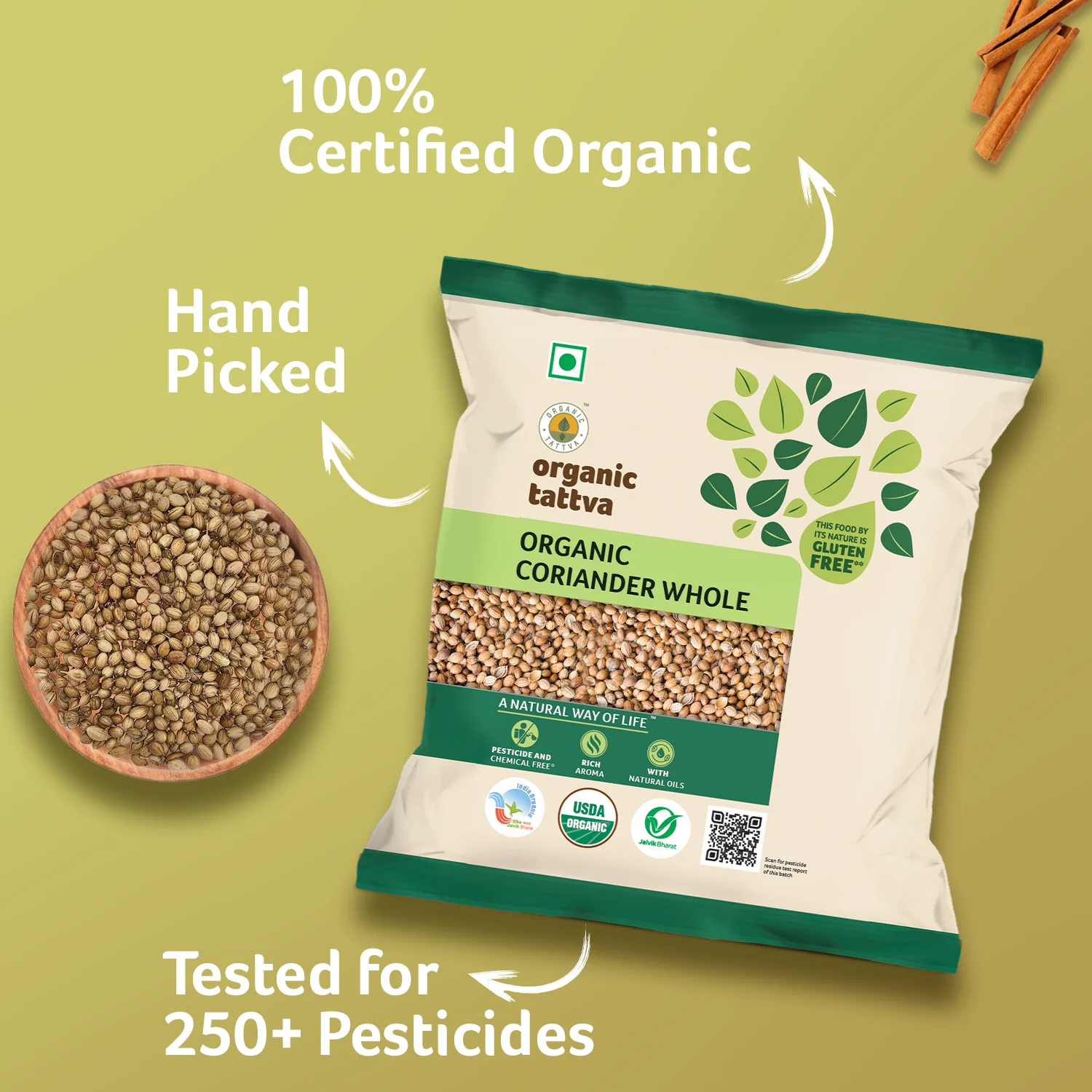 Organic Coriander Whole - Image 2