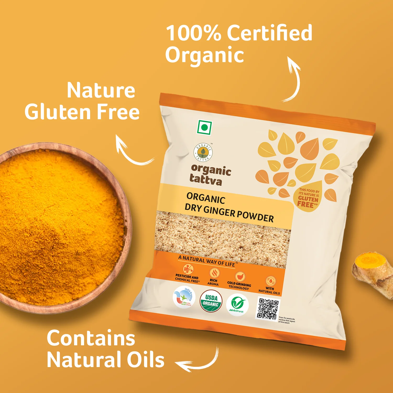 Organic Dry Ginger Powder - Image 2