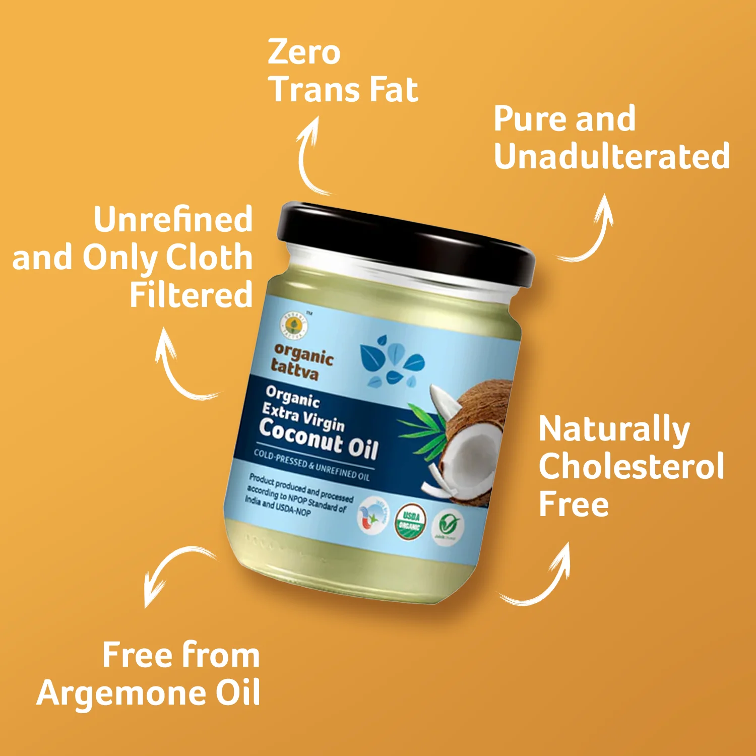 Organic Cold Pressed Virgin Coconut Oil - Image 2