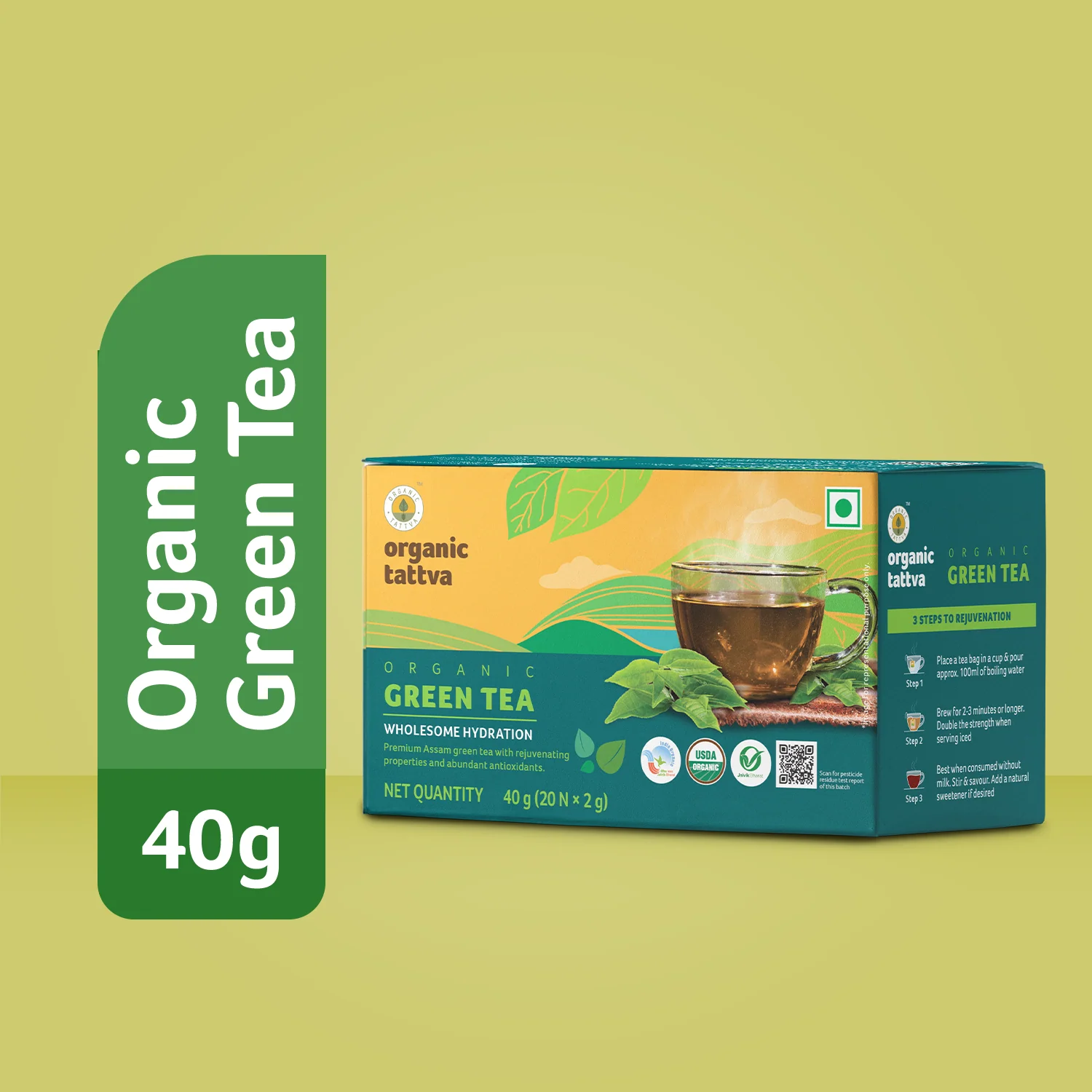 Organic Green Tea (20 teabags) - Image 4