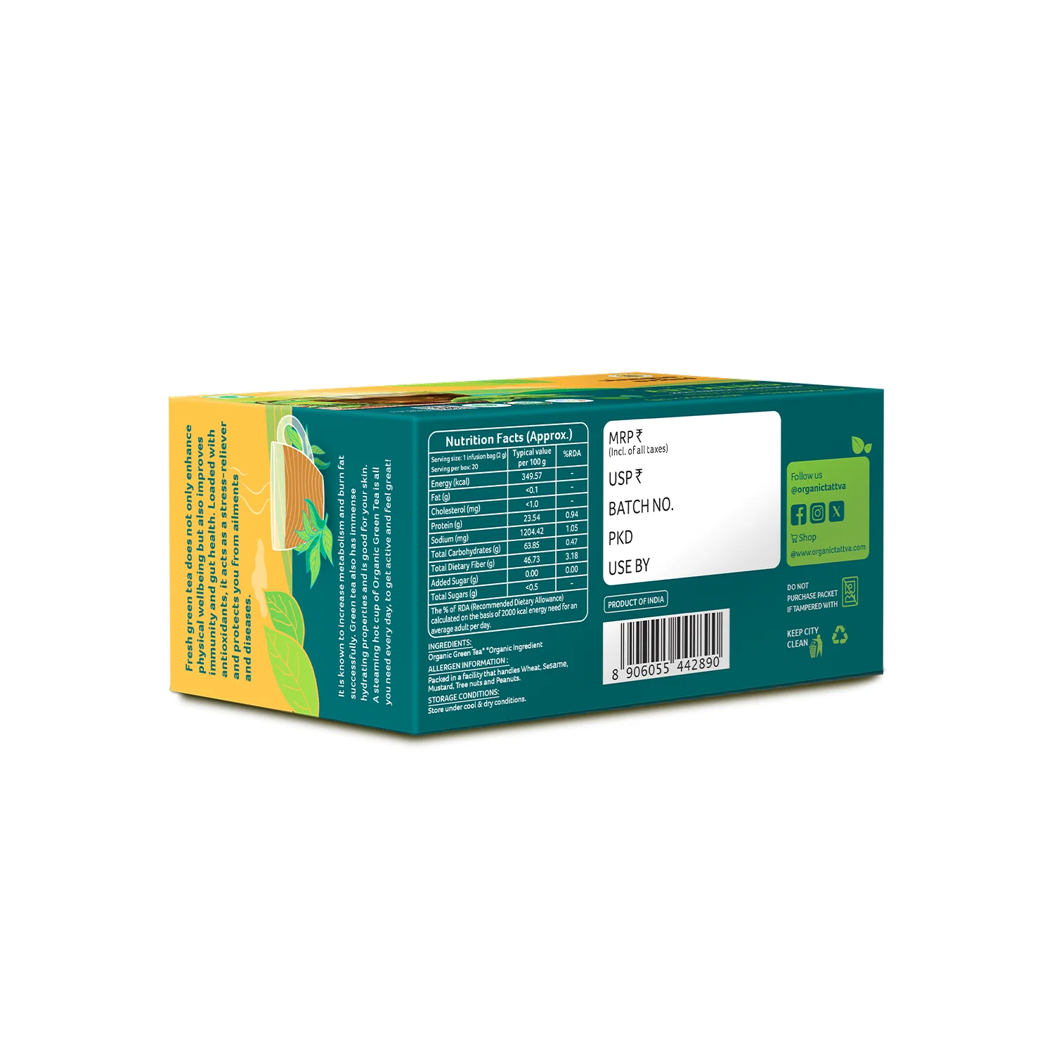 Organic Green Tea (20 teabags) - Image 9