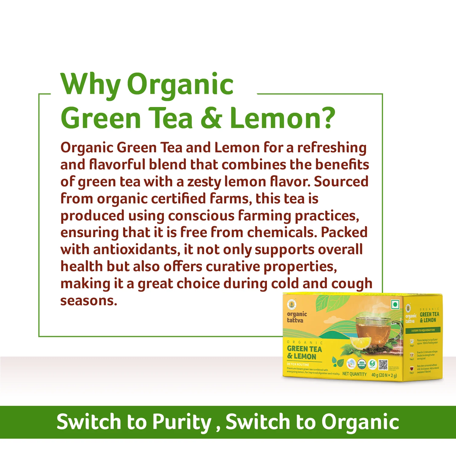 Organic Green Tea & Lemon - Image 7