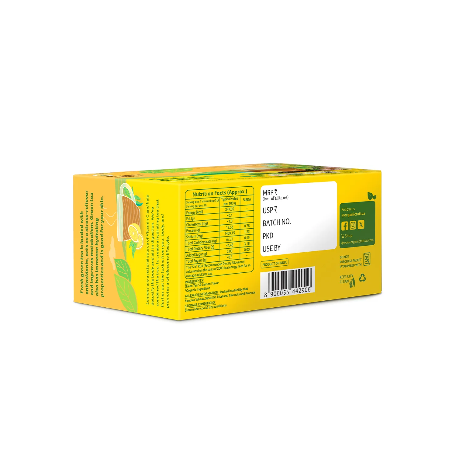 Organic Green Tea & Lemon - Image 9