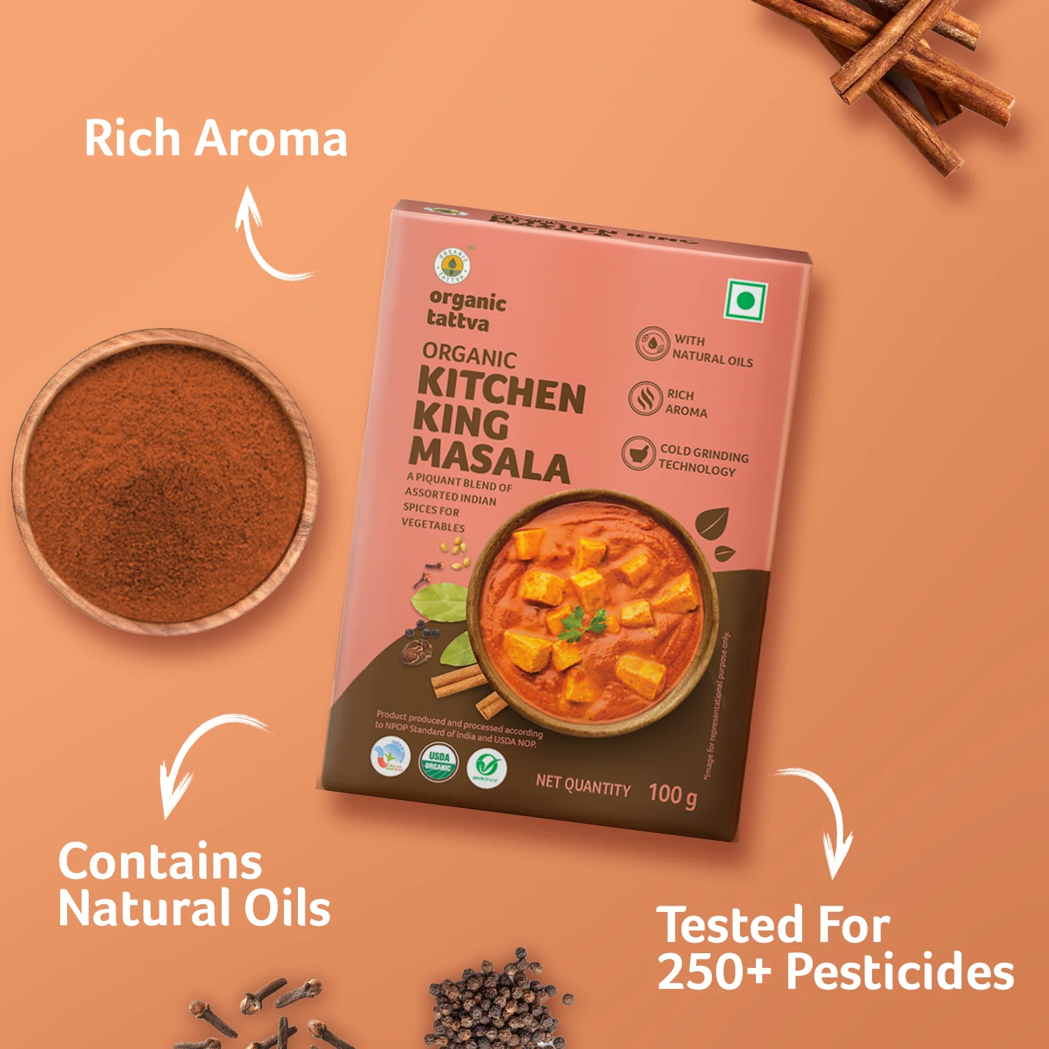Organic Kitchen King Masala - Image 2