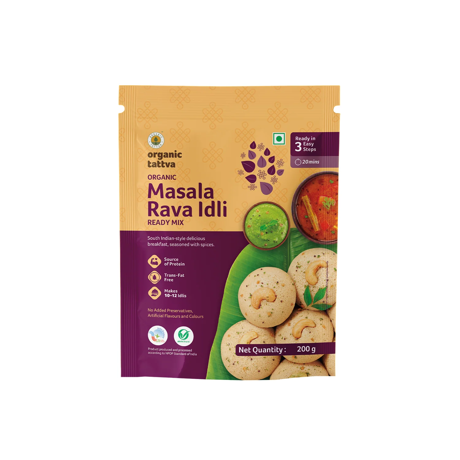 Organic Masala Rava Idli Ready Mix - Image 8