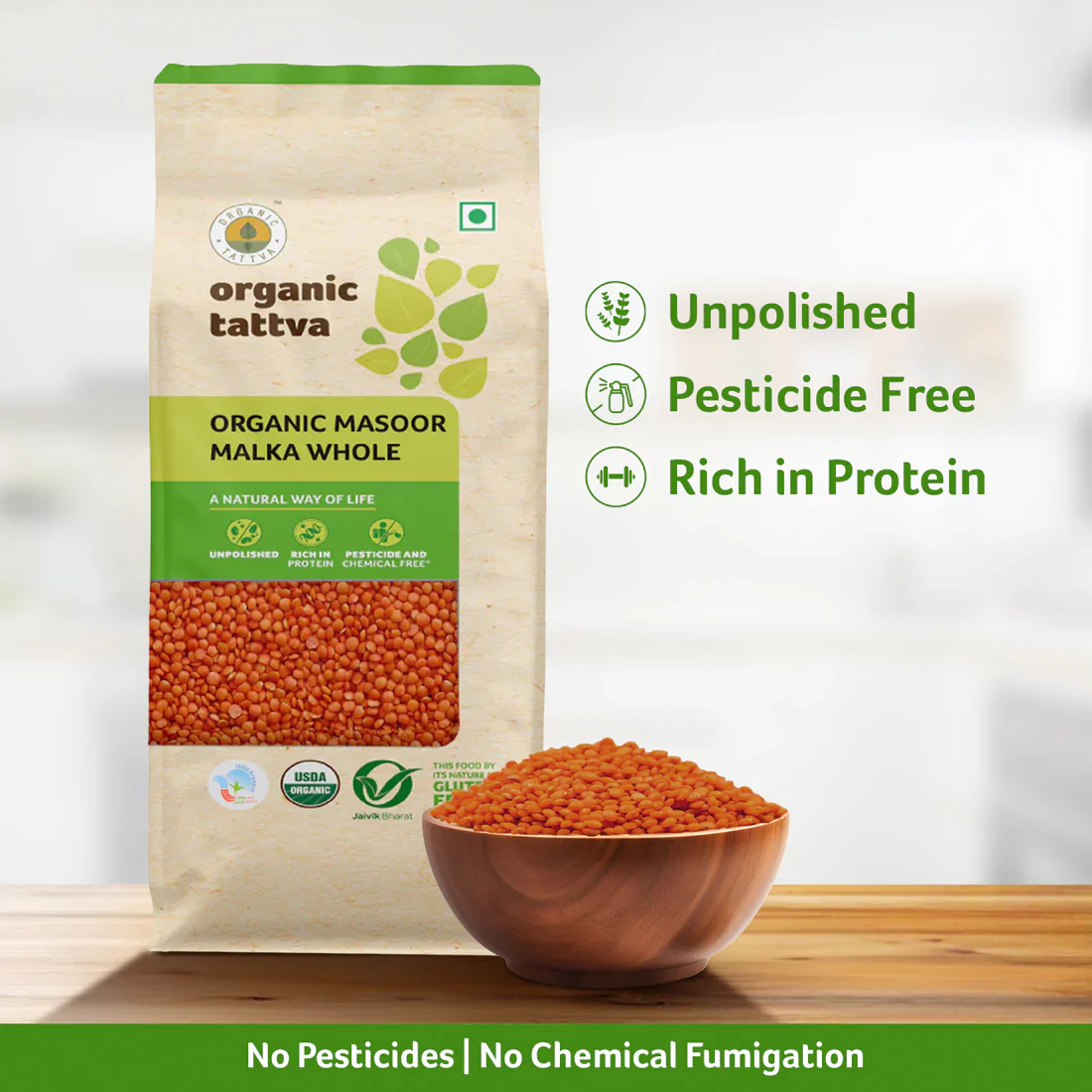 Organic Masoor Malka Whole - Image 3