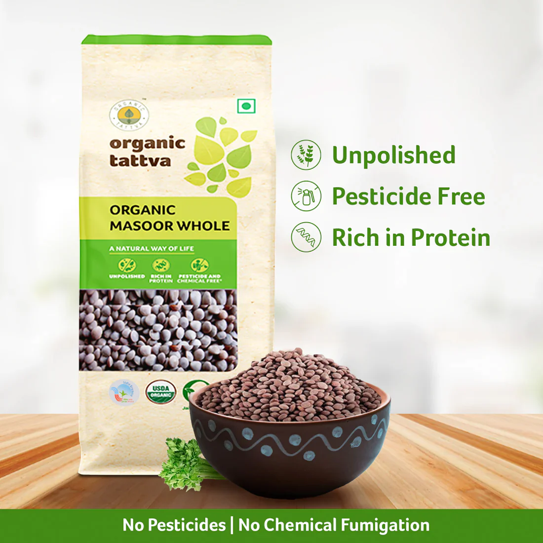 Organic Masoor Whole - Image 3