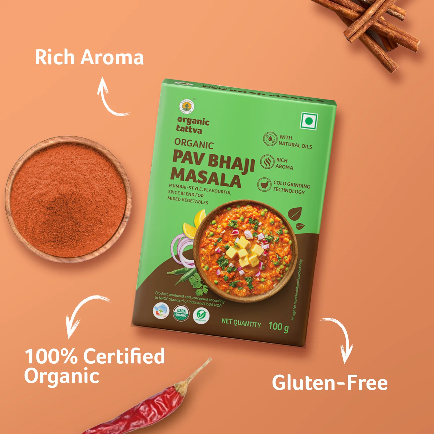 Organic Pav Bhaji Masala - Image 2
