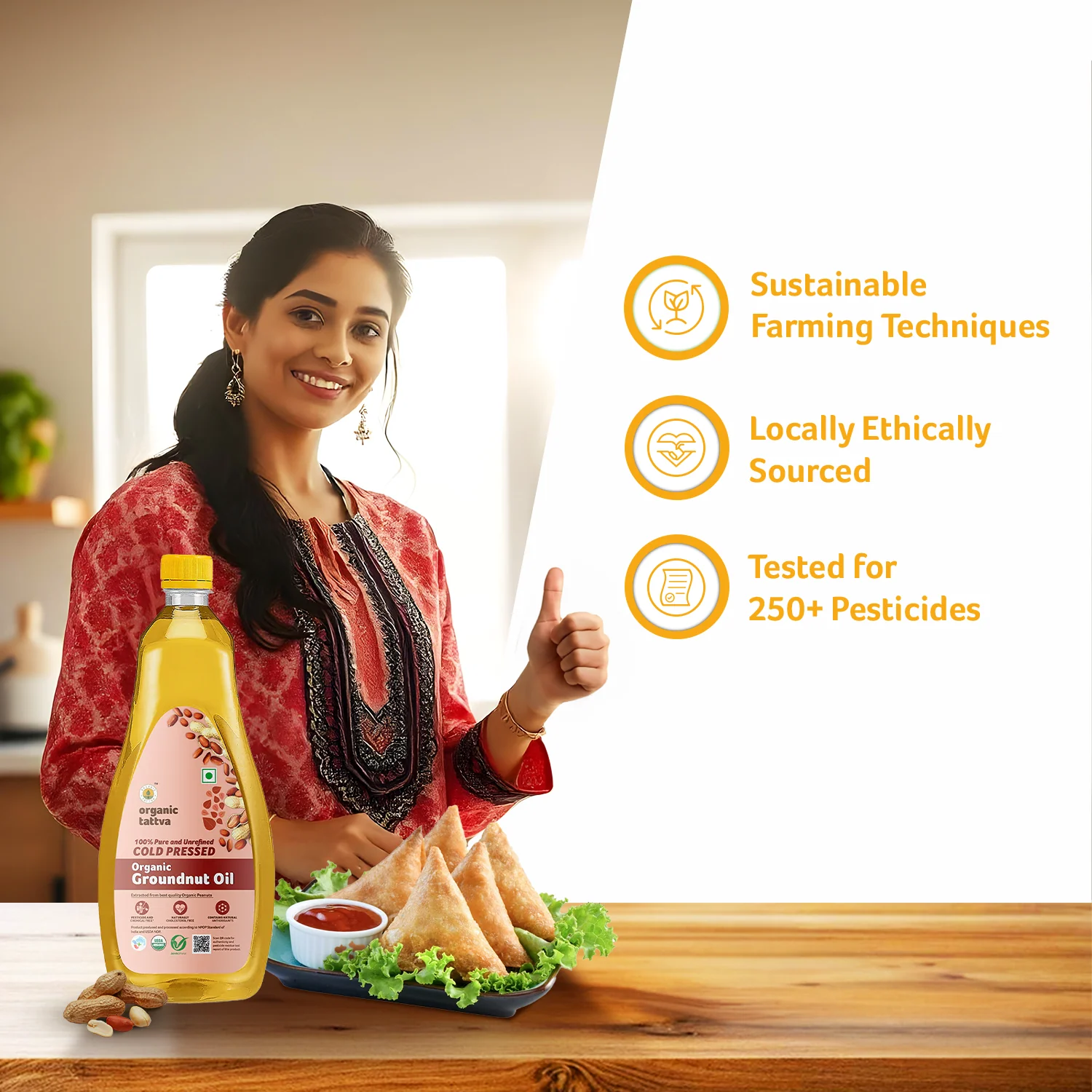 Organic Cold Pressed Groundnut Oil - Image 3