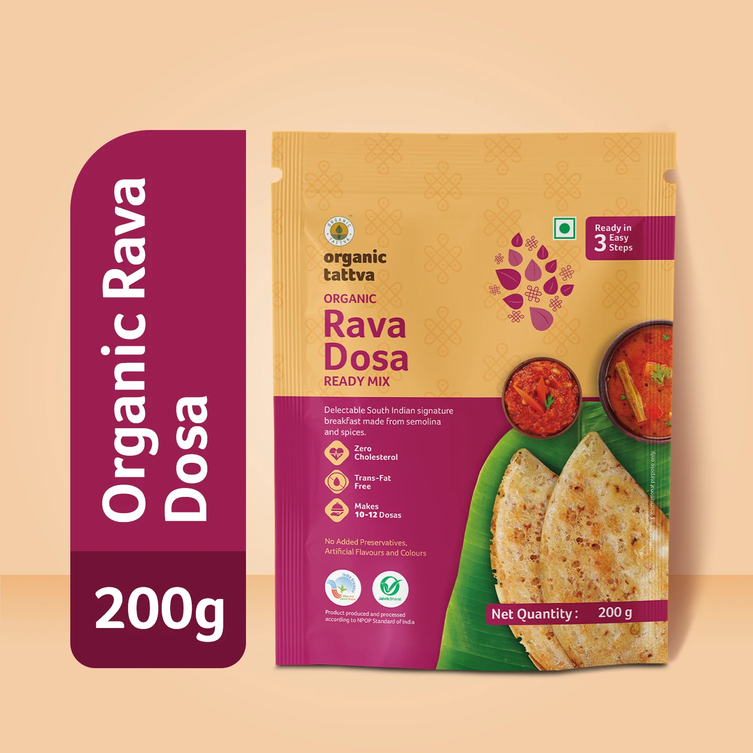 Organic Rava Dosa Ready Mix - Image 3