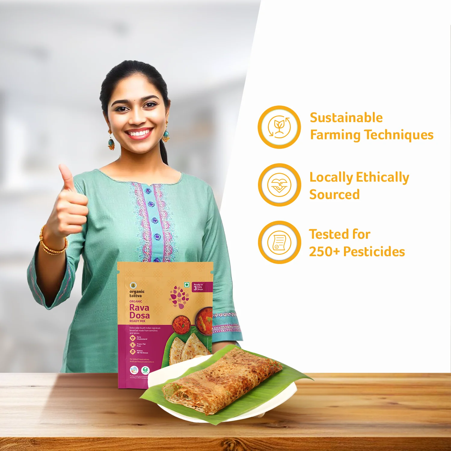 Organic Rava Dosa Ready Mix - Image 4