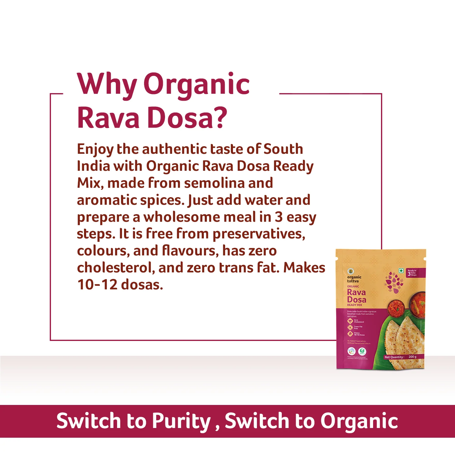 Organic Rava Dosa Ready Mix - Image 5