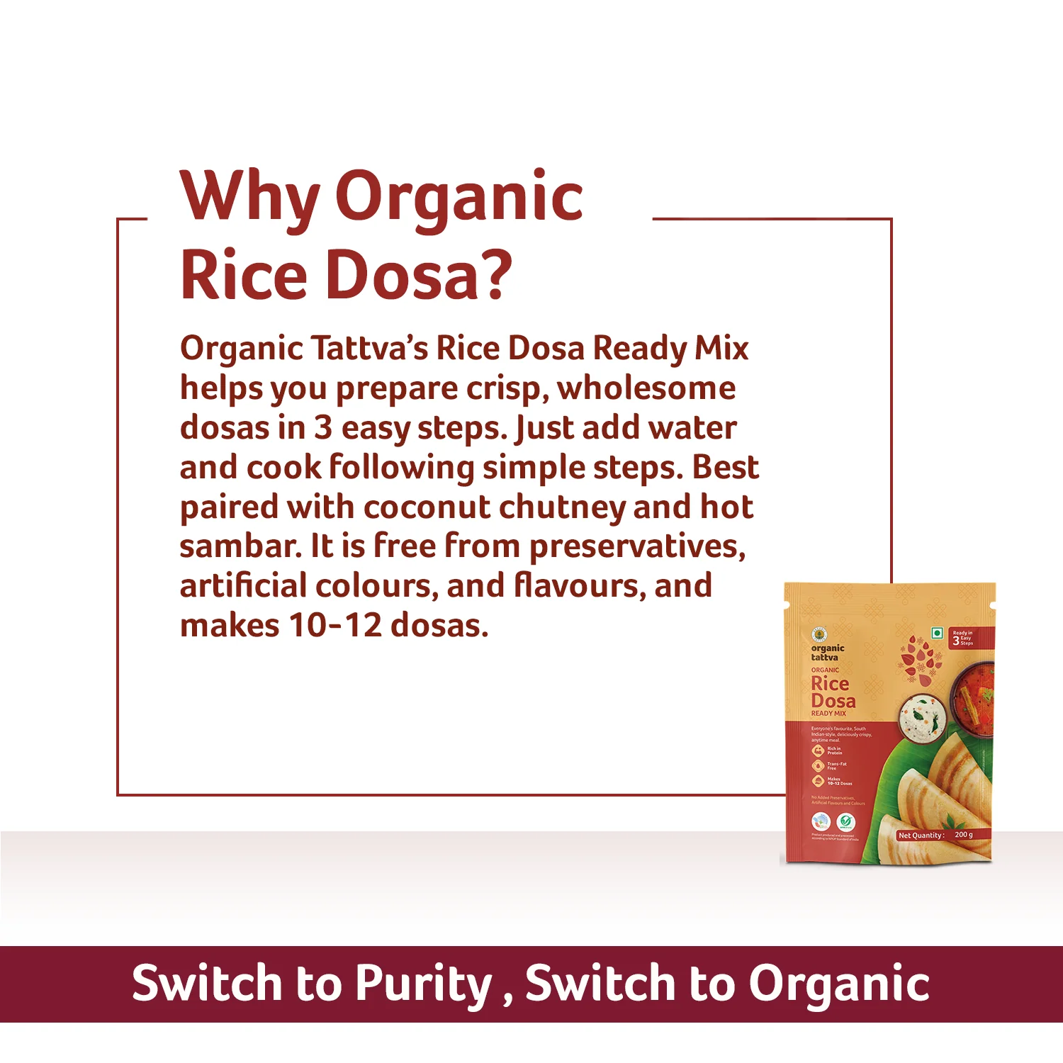 Organic Rice Dosa Ready Mix - Image 5