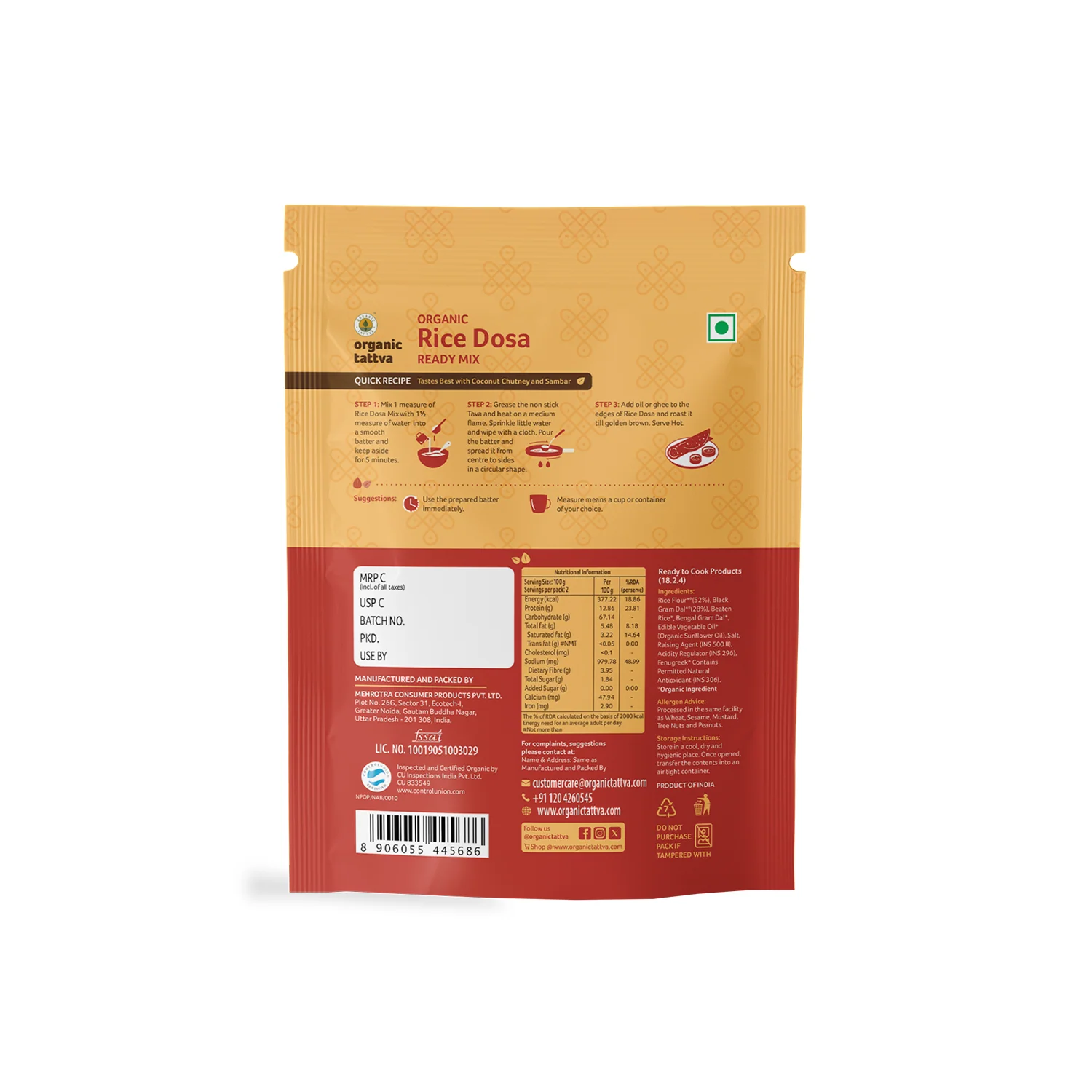 Organic Rice Dosa Ready Mix - Image 9