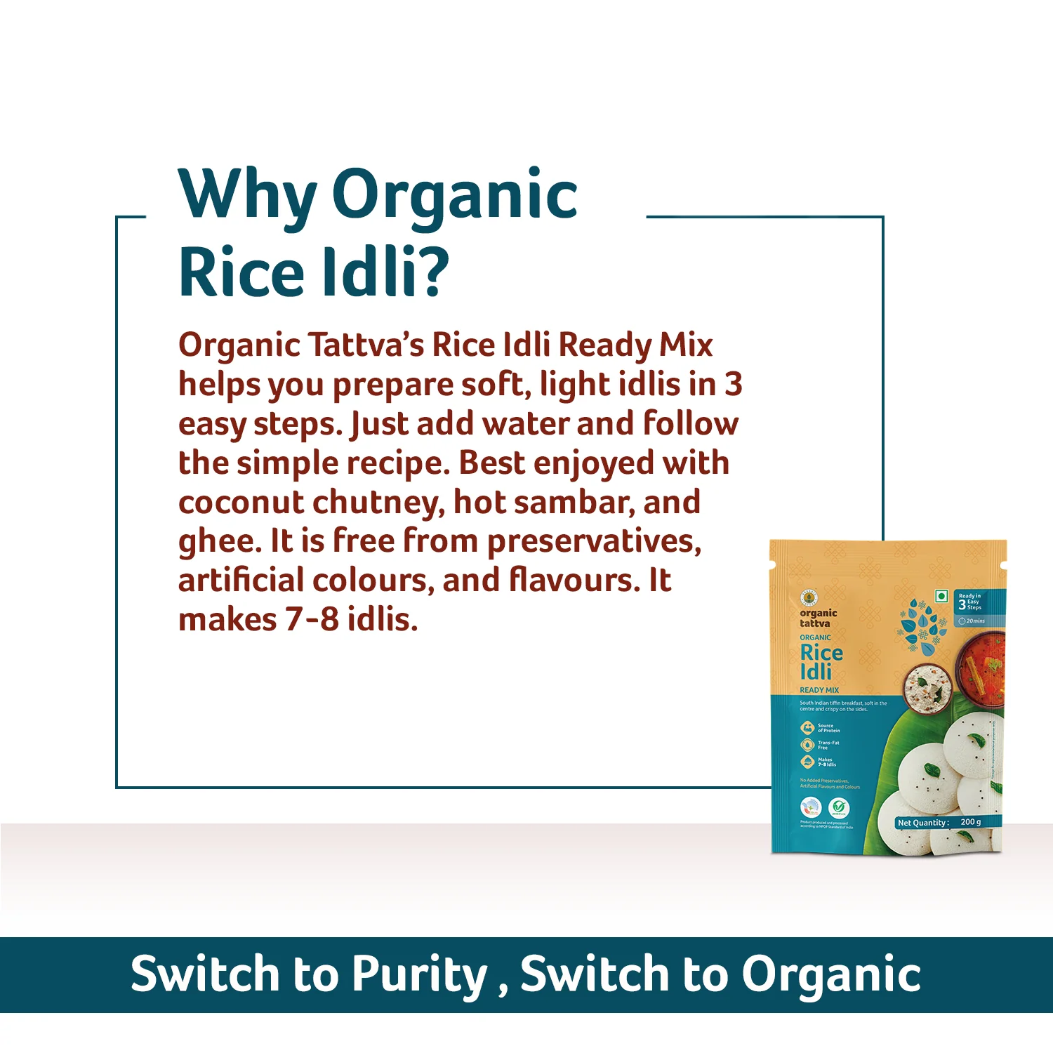 Organic Rice Idli Ready Mix - Image 7