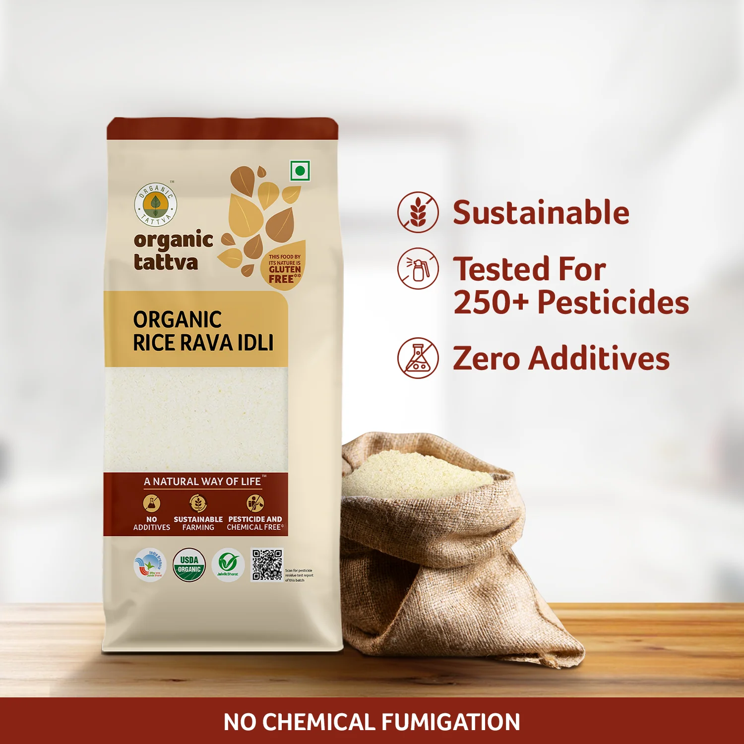 Organic Rice Rava Idli