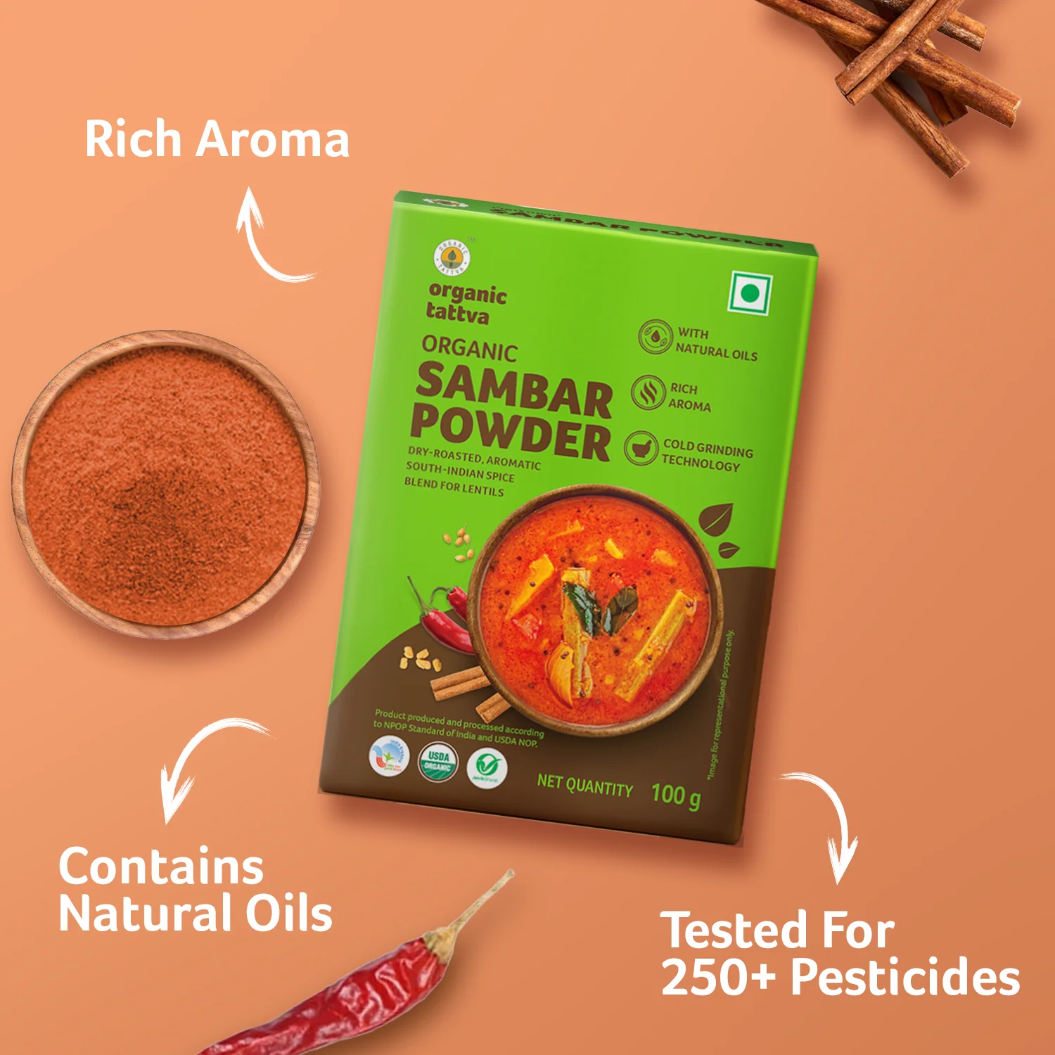 Organic Sambar Powder - Image 2
