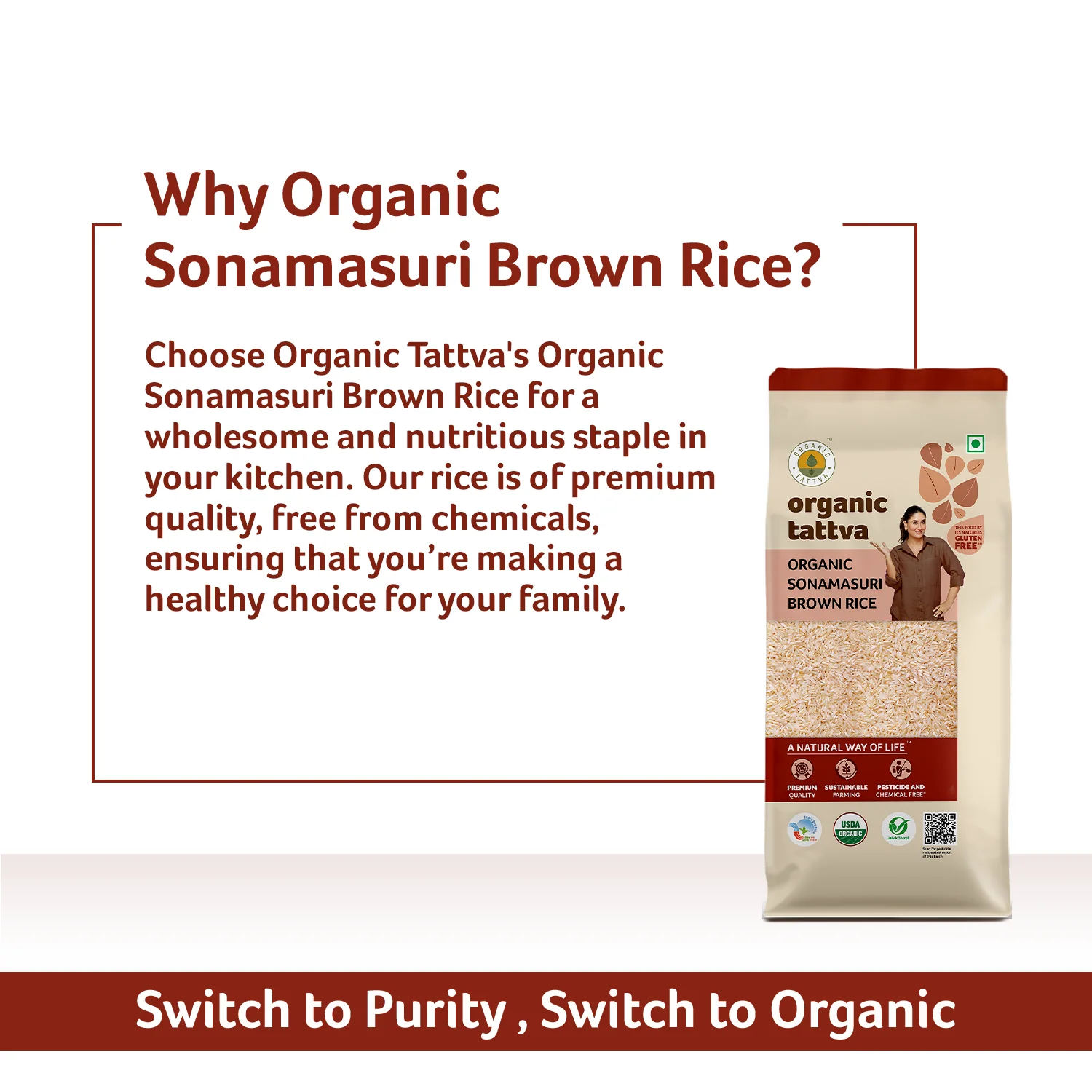 Organic Sonamasuri Brown Rice - Image 6