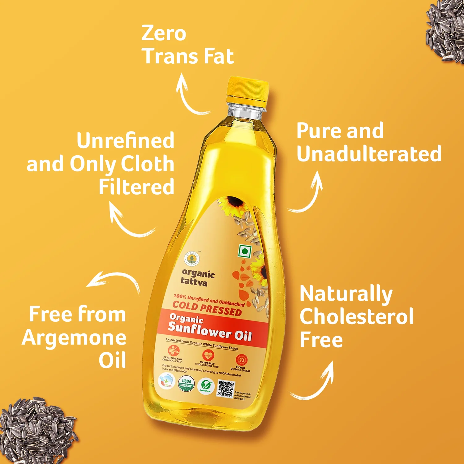 Organic  Cold Pressed Sunflower Oil - Image 2