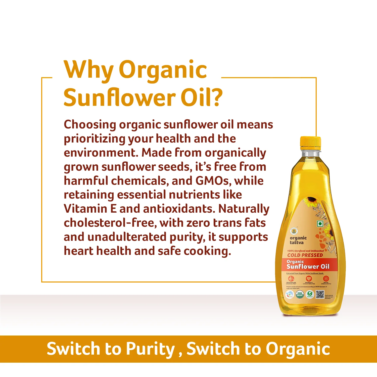 Organic  Cold Pressed Sunflower Oil - Image 5