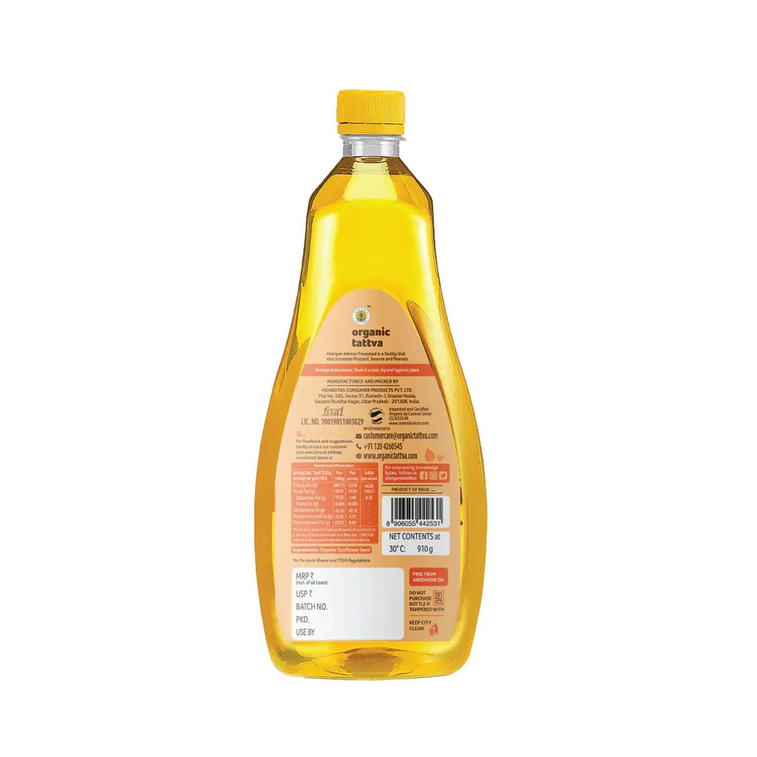 Organic  Cold Pressed Sunflower Oil - Image 9