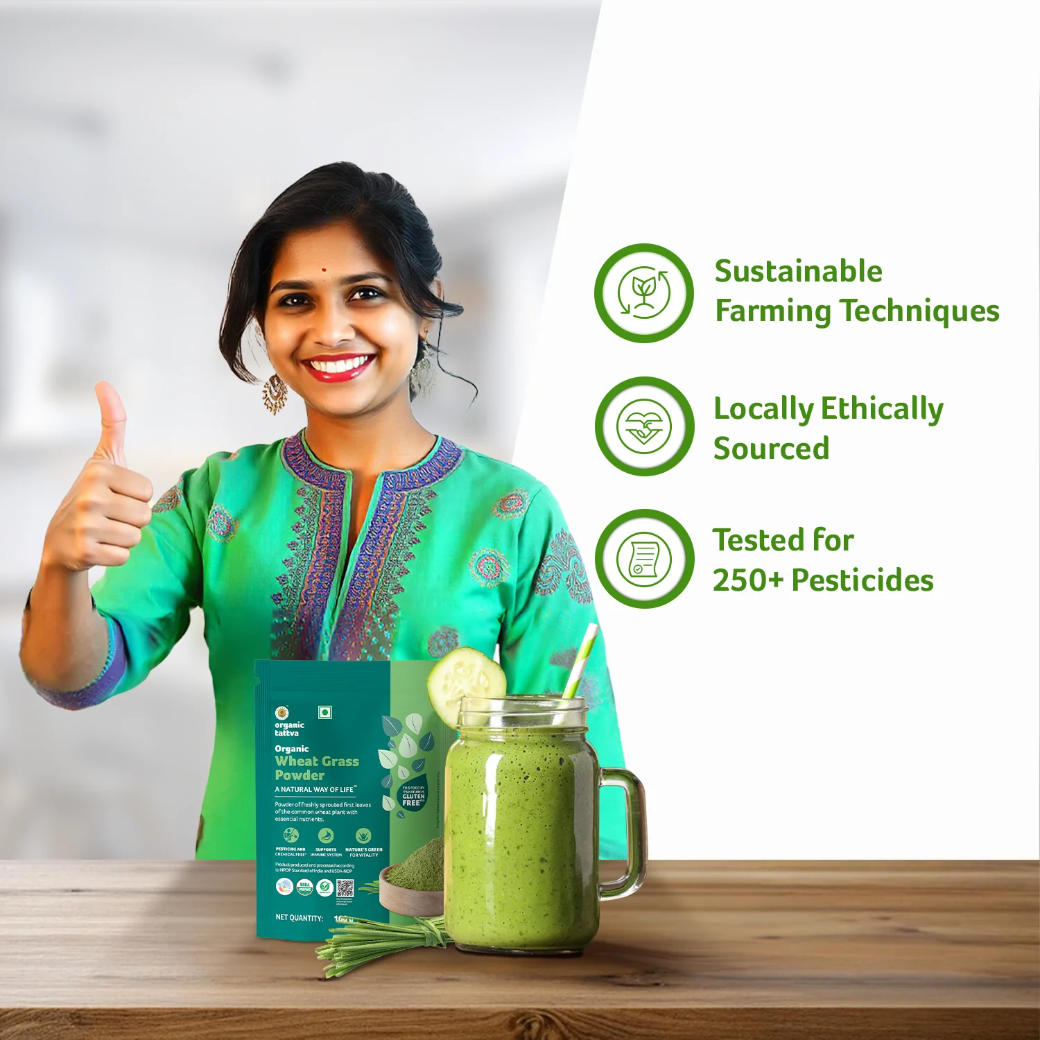 Organic Wheat Grass Powder - Image 3