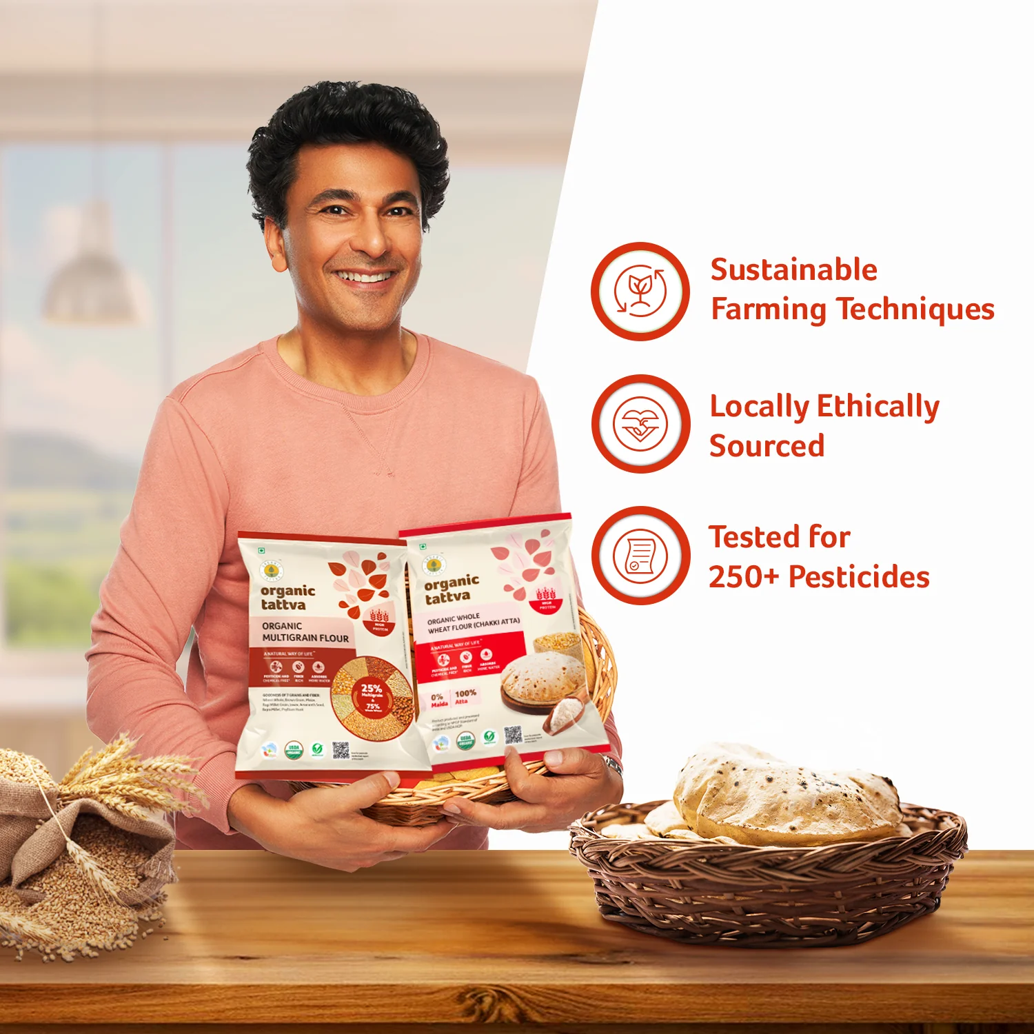 Organic Whole Wheat Flour (Chakki Atta) - Image 3