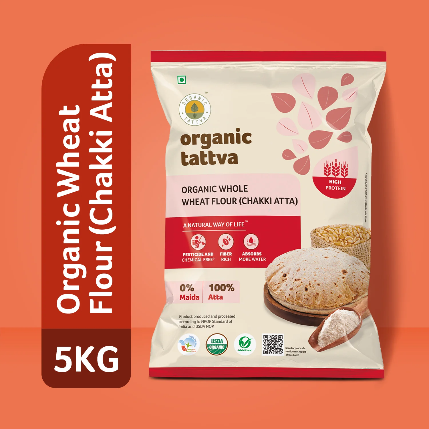 Organic Whole Wheat Flour (Chakki Atta) - Image 5