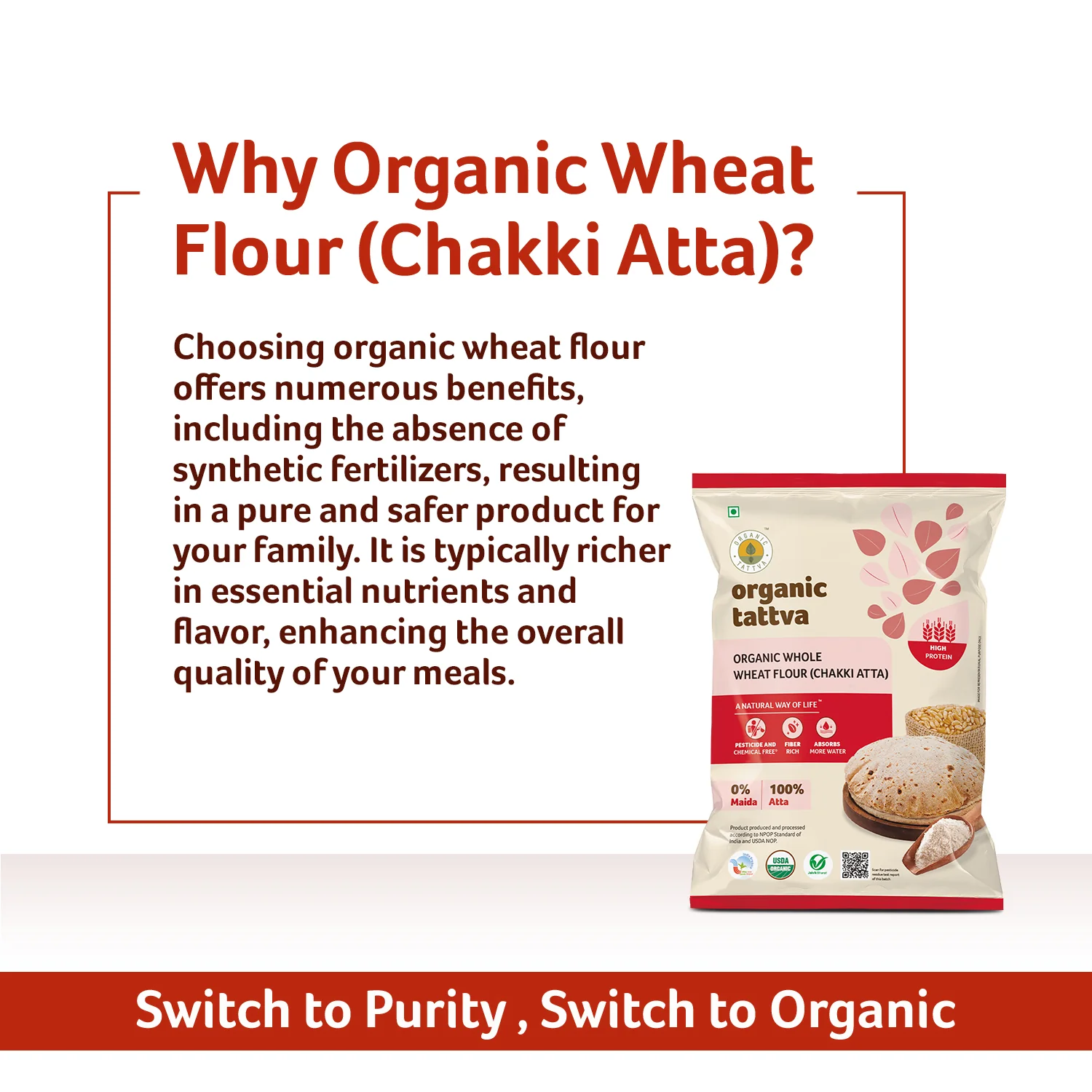 Organic Whole Wheat Flour (Chakki Atta) - Image 6