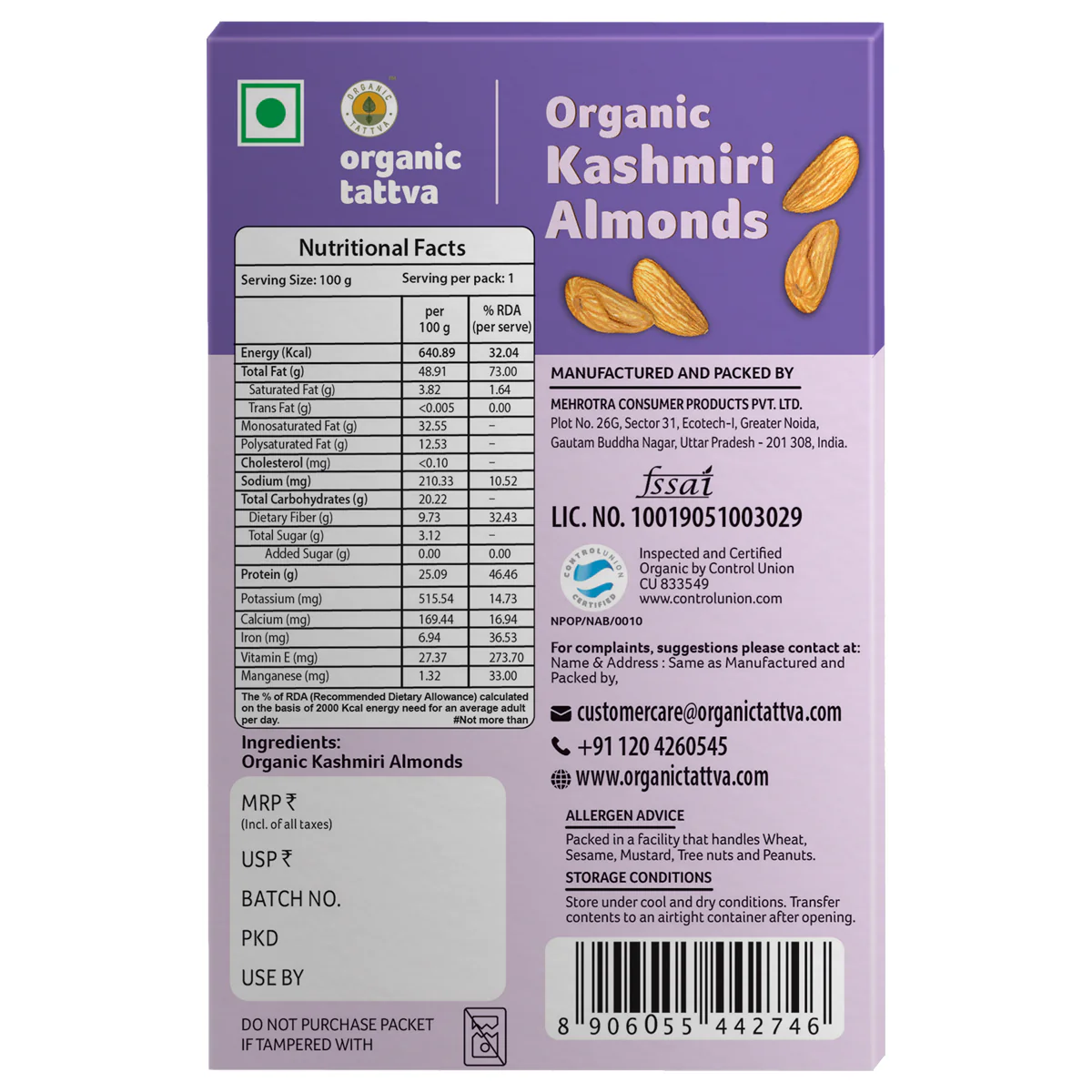 Premium Assorted Organic Dry Fruits Gift Pack - Cashew, Kashmiri Almonds, Walnuts - Image 5