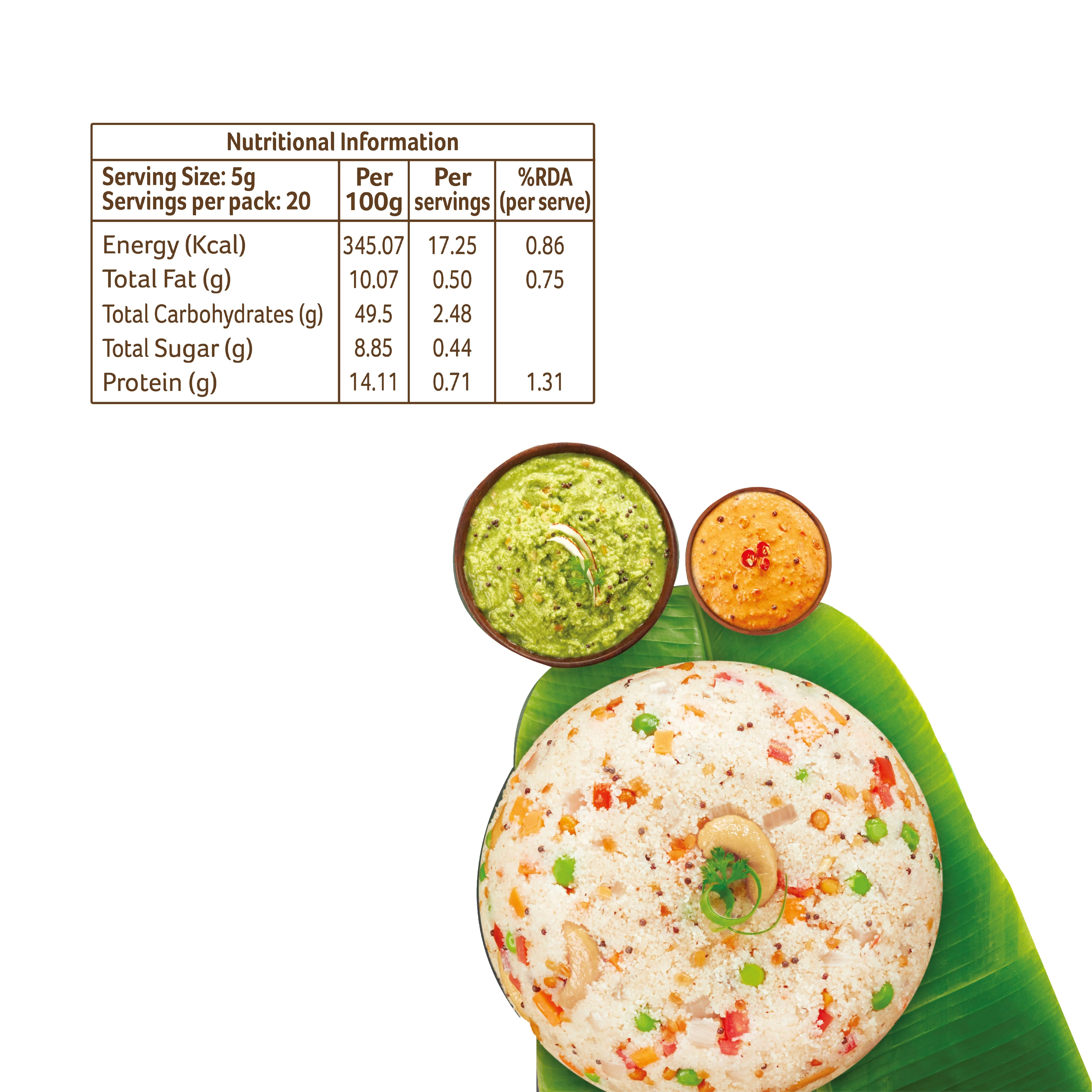 RTC Combo - Ragi dosa, Rice Dosa, Rice Idli, Masala Upma - Image 3